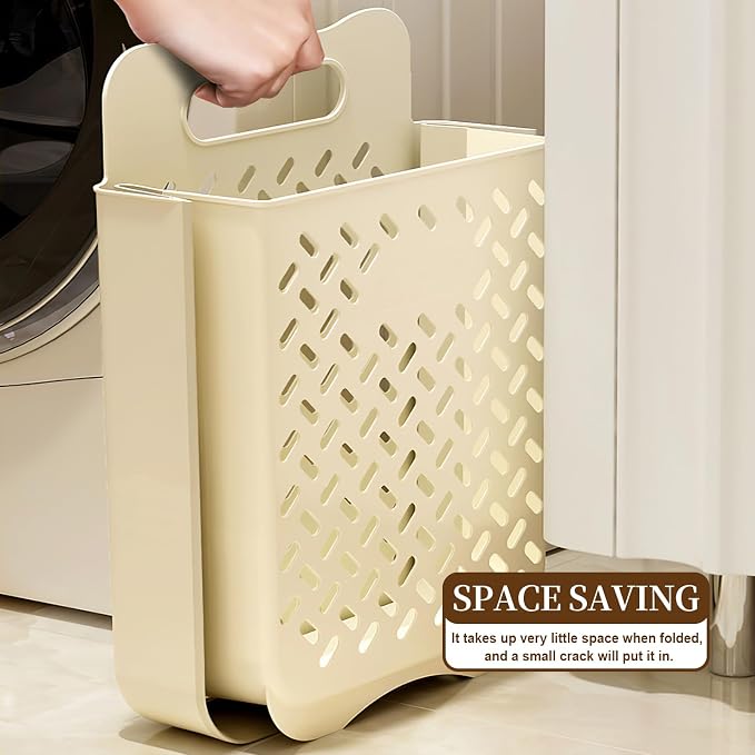 Laundry Basket Hamper, Hanging Wall Collapsible Laundry - Image 6