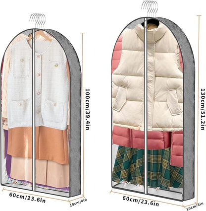 3 Pcs Garment Bags, Hanging Clothes Covers - Image 6