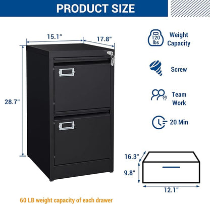 2 Drawers Vertical File Cabinets - Image 3