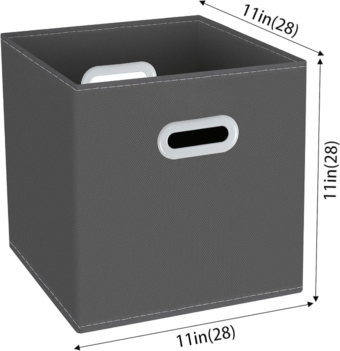 Yunkeeeper storage bins Cubes, Fabric Cube Organizer - Image 2
