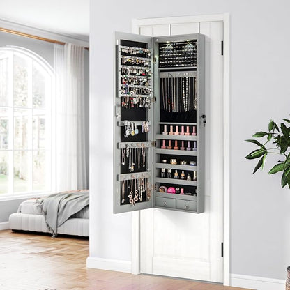 Giantex Wall or Door Mounted Jewelry Armoire - Image 8