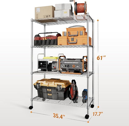 Simple Deluxe Heavy Duty 4-Tier Shelving - Image 3