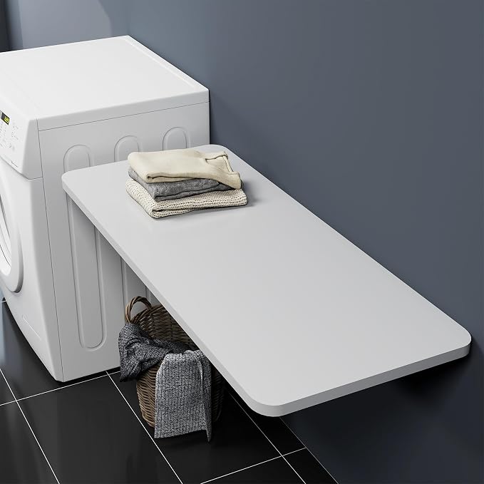 Wall Mounted Folding Table 47.2”L x 19.7”W, Laundry Folding Table - Image 2