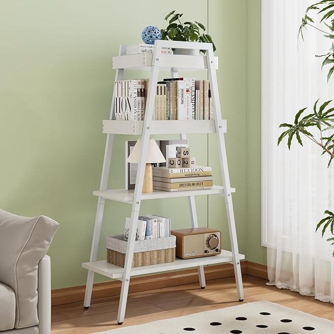 VECELO Ladder Shelf, 4-Tier Bookshelf - Image 8