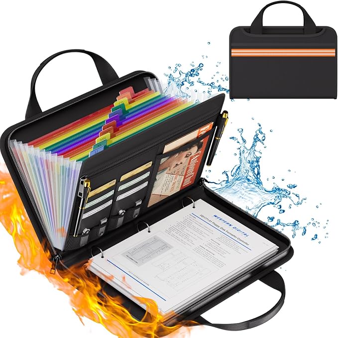 Fireproof Accordion File Organizer by ZOOPIP