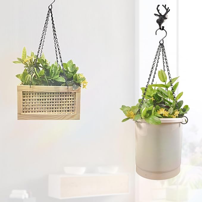 2Packs 26inch 90lbs Black Heavy Duty Metal Hooks Hanging Chains Hangers - Image 6