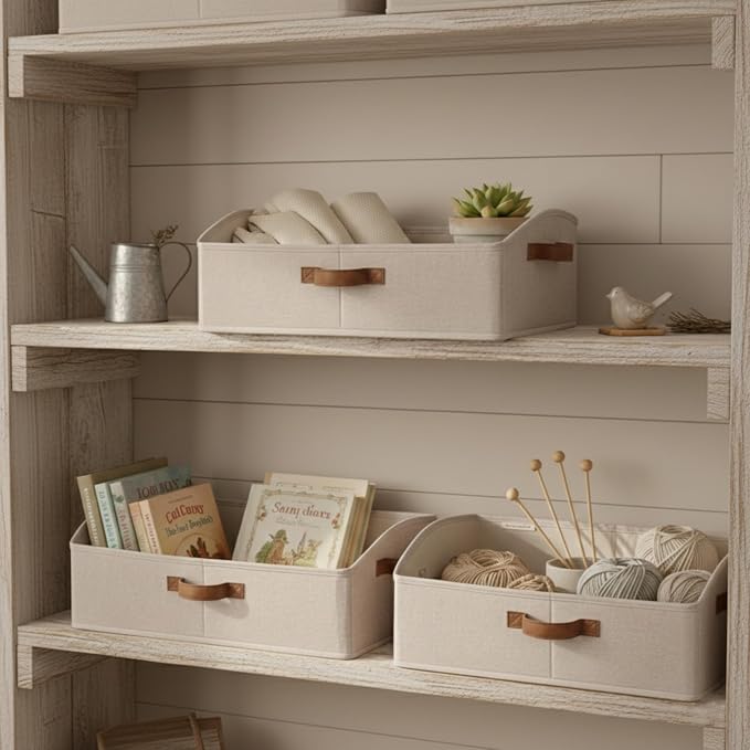 StorageWorks Closet Storage Bins, Trapezoid Organizer Box - Image 2