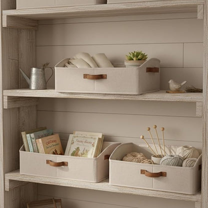 StorageWorks Closet Storage Bins, Trapezoid Organizer Box - Image 2