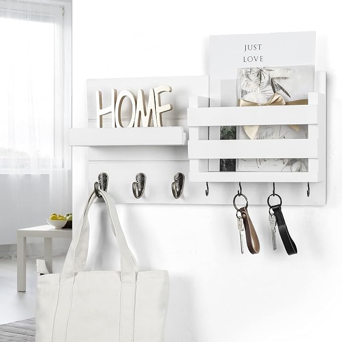 Lwenki Mail Organizer for Wall Mount – Key Holder - Image 7