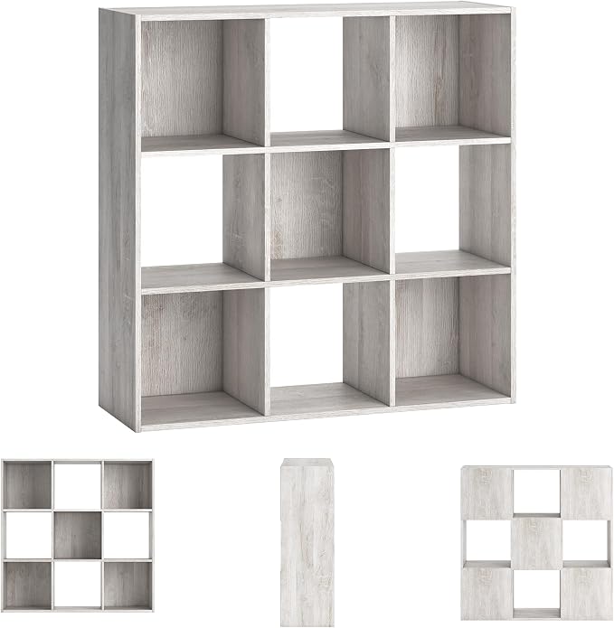 Signature Design by Ashley Paxberry Coastal 9 Cube Storage Organizer or Bookcase - Image 6