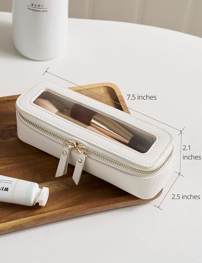 Popvibe Clear Makeup Bag Travel Cosmetic Case Transparent Toiletry Bag - Image 5
