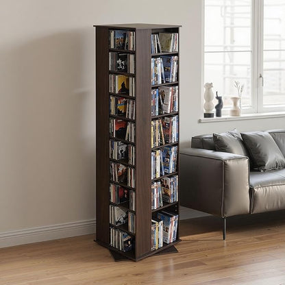 VEVOR Media Storage Cabinet, CD Rack Tower, 34 Compartments Rotating Media - Image 2