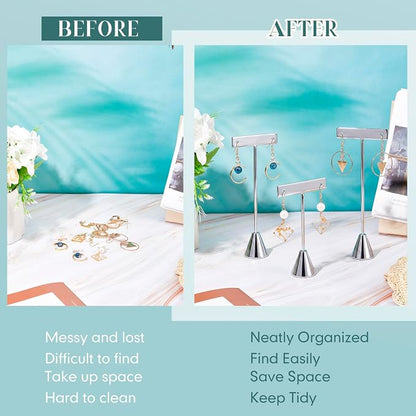 Marsui 12 Pcs Earring Display Set T Bar Earring Display Stand - Image 5