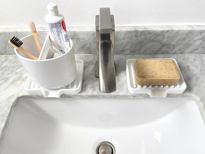 Happitasa Silicone Soap Dish Tray and Sponge Holder - Image 6