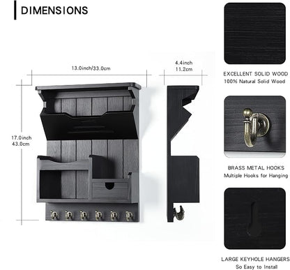 DOPACE Key Holder for Wall, Mail and Key Holder, Mail Organizer Wall Mount - Image 3