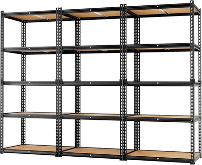 LEVELEVE 5-Tier Heavy Duty Storage Shelving Unit, 2020 lbs Capacity, Adjustable by Enjoyyourlife