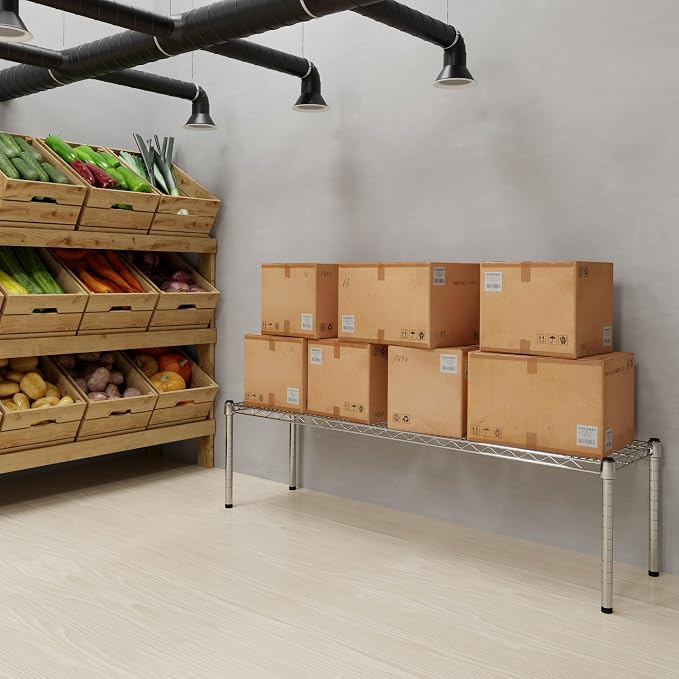 14" Deep x 54" Wide x 14" Height Wire Shelving Kit | 1-Tier | NSF Commercial - Image 2