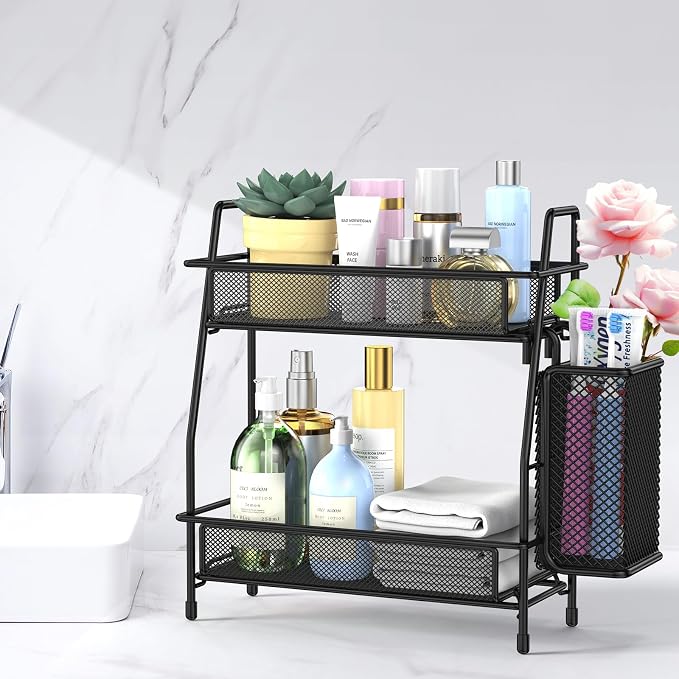2-Tier Bathroom Counter Organizer, Bathroom Organizer Countertop - Image 5
