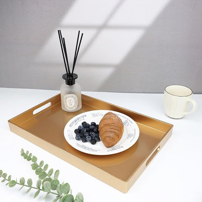 Spsyrine Gold Decorative Serving Tray - Image 3