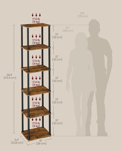VASAGLE Superfast Toolless Assembly, 6-Tier Shelf - Image 2