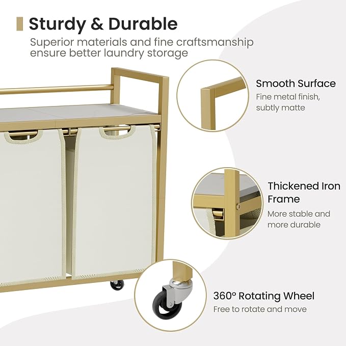 SwaaVee Laundry Sorter, Laundry Hamper - Image 4