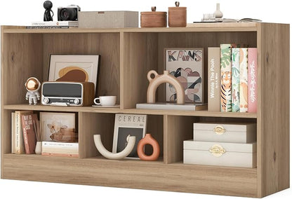 Giantex 5-Cube Bookcase, Freestanding 3-Tier Bookshelf by Giantex
