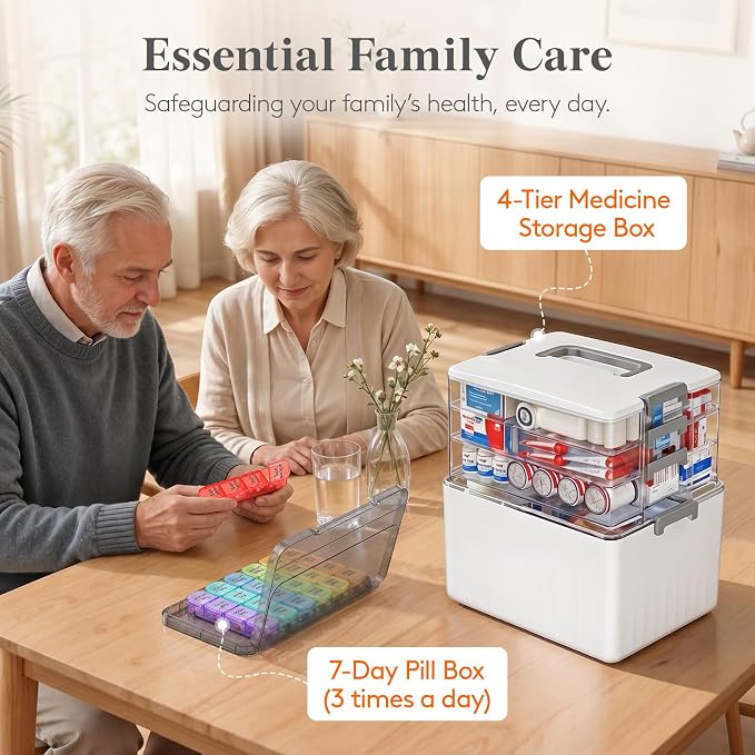 Lifewit 4-Tier Extra-Tall Medicine Cabinet Organizer - Image 9