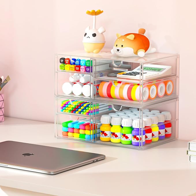 2 Pack Desk Organizers, Makeup Organizer Storage - Image 5