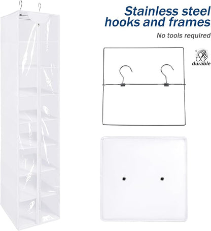 Libeder Hanging Closet Organizer, 8-Shelf Wardrobe Clothes Storage Organizer - Image 6