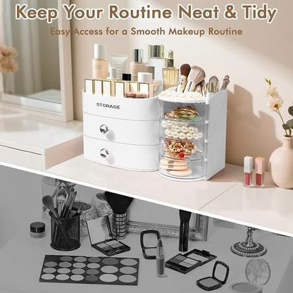 XIAPIA Makeup Organizer Countertop, Make Up Organizer - Image 4