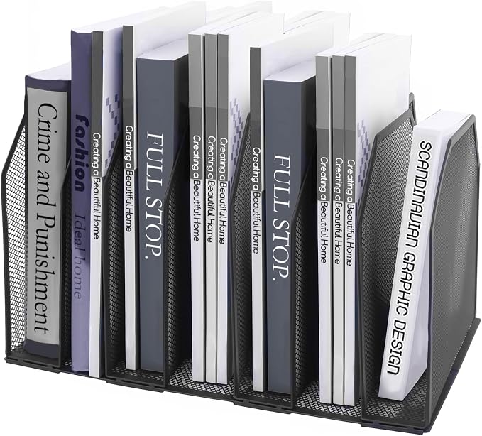 Adjustable Desk File Organizer, Detachable Office Folder Organizer, Compact by SUPPLYDEPOT