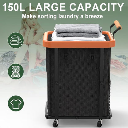 150L Extra Large Fashion Laundry Basket - Image 2