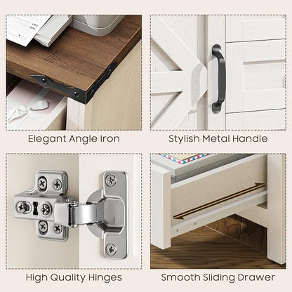 Halitaa 5 Drawer File Cabinet Office Drawers Organizer, Under Desk Cabinets - Image 7