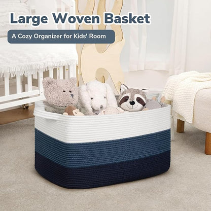 Goodpick Storaget Basket, 21.6" x 14.9" x 11.8", Toy Storage Baskets - Image 2