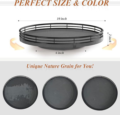 Nature Slate Lazy Susan Turntable - Image 3