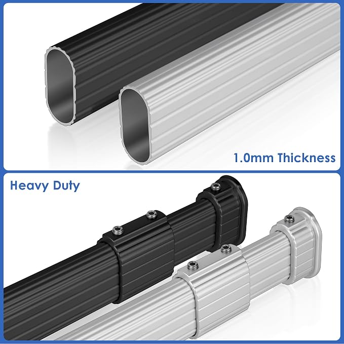Adjustable Oval Closet Rod - Image 6