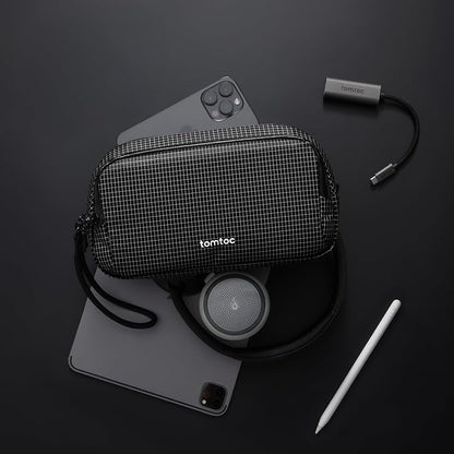 tomtoc Electronic Organizer Travel Case Performance, Water Resistant Dual - Image 7