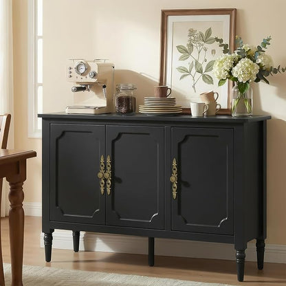 RoyalCraft Buffet Cabinet with Storage, Mid-Century Modern Sideboard with 3 - Image 7