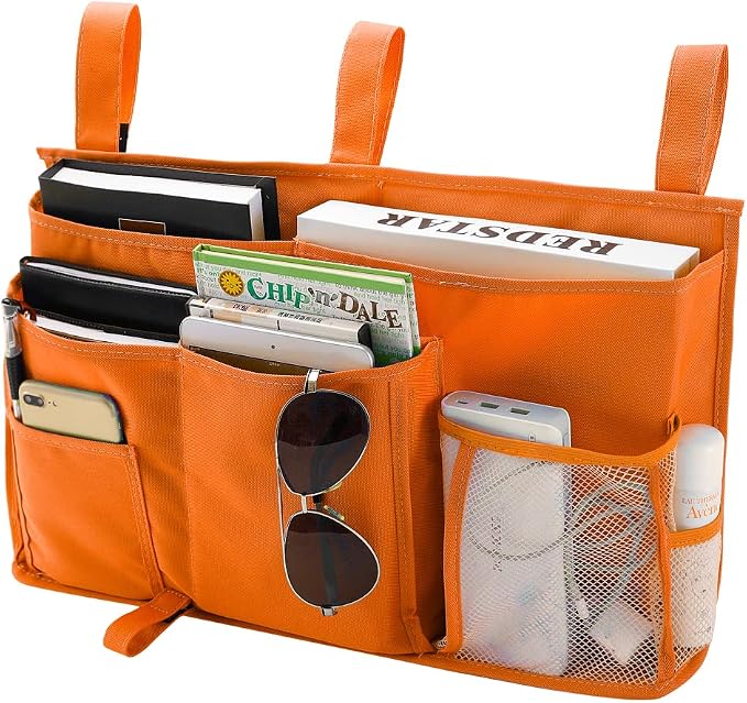 Bseash Bunk Bed Organizer, Bedside Caddy Hanging Bed Organizer Storage Bag 8 by Bseash