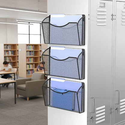 MINDEPOT Magnetic Wall File Organizer, Hanging File Holder, 6 Pack, Powerful - Image 5