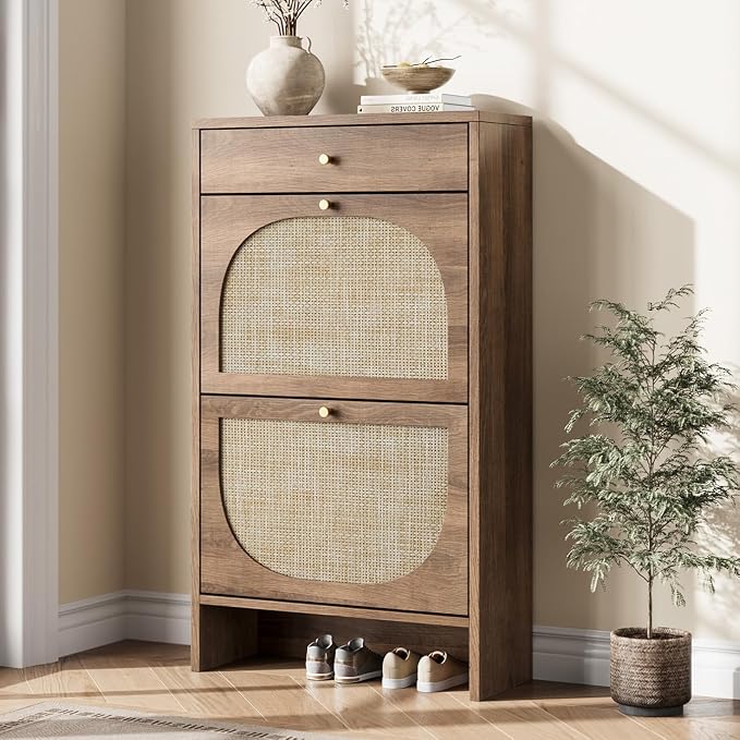 Nicetree Shoe Cabinet for Entryway, Slim Shoe Rack by Nicetree