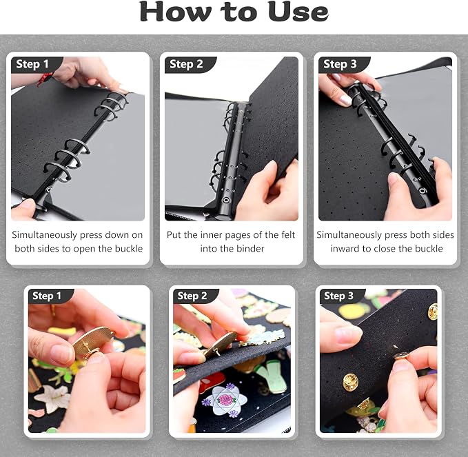 Enamel Pin Display Book Pin Collection Binder Holder Trading Book - Image 5