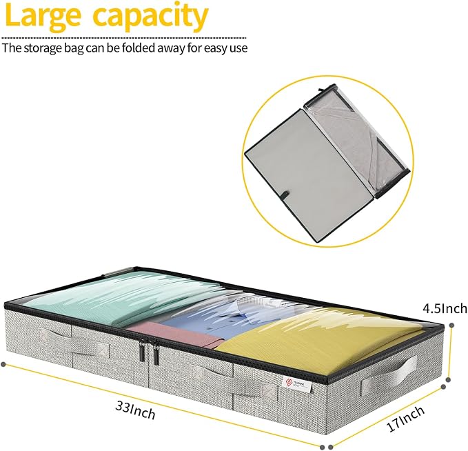 4.5 Inches Under Bed Storage Containers - Image 2