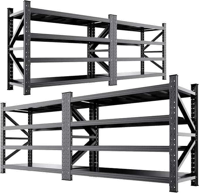 4-Pack 8000LBS Heavy Duty Garage Shelving by OrganizingStorageAssistant