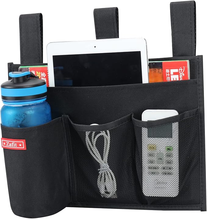 Hanging Bedside Caddy, Bedside Storage Organizer by ZAFIT