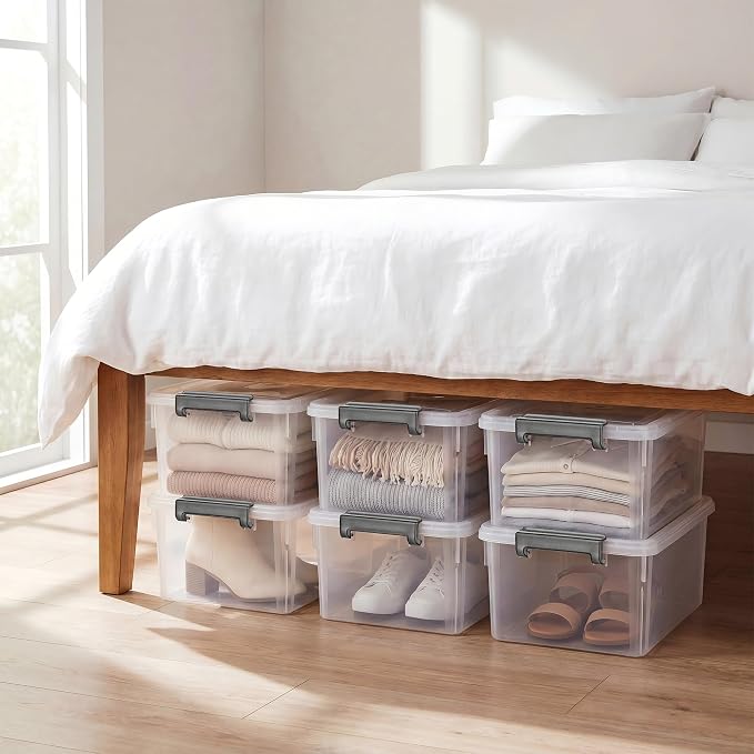 Citylife 17 QT Plastic Storage Bins - Image 6