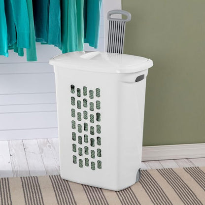 Sterilite 9-Pack Ultra Wheeled Hamper, Laundry Basket w/Flip-Top Lid & - Image 3