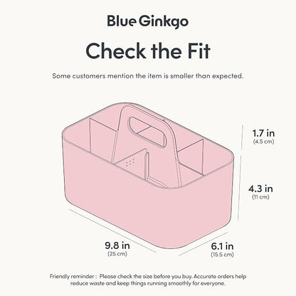 BLUE GINKGO Stackable Organizer Caddy – Korean-Made Portable Tote - Image 3