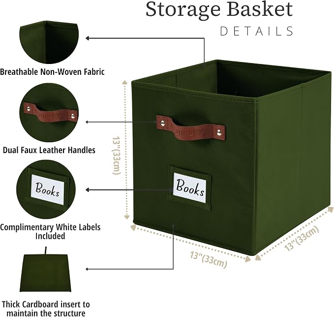 DECOMOMO Storage Bins, Cube Storage Bin - Image 3