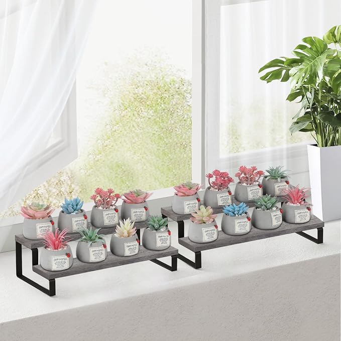 YINMIT Wooden Display Riser Stand, Tiered Perfume and Cologne Organizer Stand - Image 6